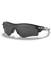 Oakley Men's Polarized Low Bridge Fit Sunglasses, OO9206 RadarLock Path 38