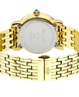 GV2 by Gevril Women's Marsala Swiss Quartz Gold-Tone Stainless Steel Watch 37mm