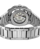 GV2 by Gevril Men's Potente Chronograph Swiss Automatic Silver-Tone Stainless Steel Watch 40mm