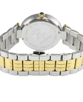 GV2 by Gevril Women's Matera Swiss Quartz Two-Tone Stainless Steel Watch 35mm