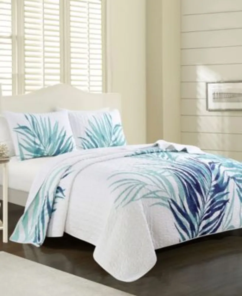 Elise James Home Palm Leaf Tropical Jungle Quilt Set Collection