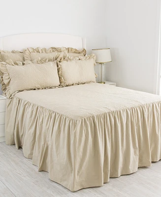 Elise and James Home Oma Ruffle 3-Piece Coverlet Quilt Bedspread Set
