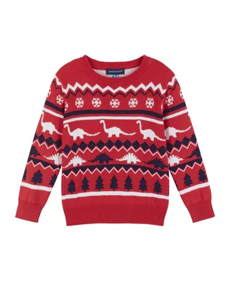 Toddler/Child Boys Dino Holiday Sweater