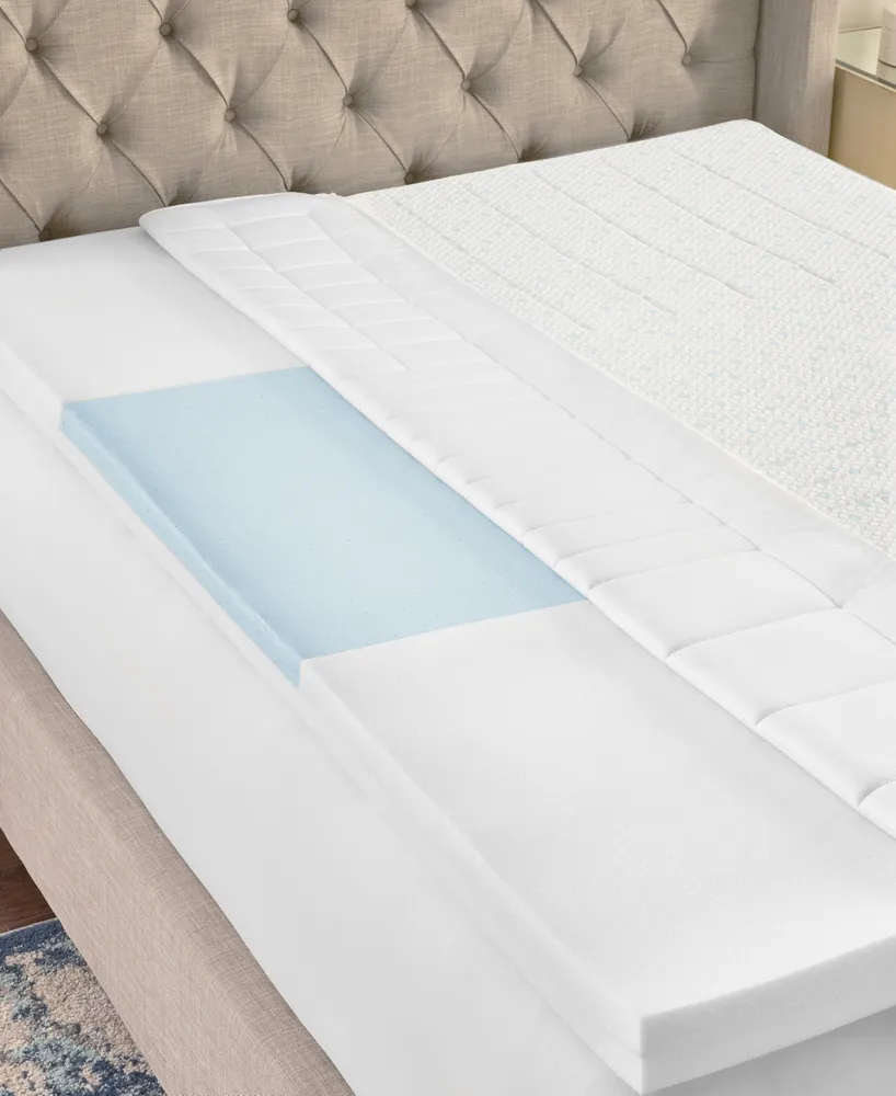 ProSleep 3" Zoned Comfort Memory Foam Mattress Topper with Cooling Cover