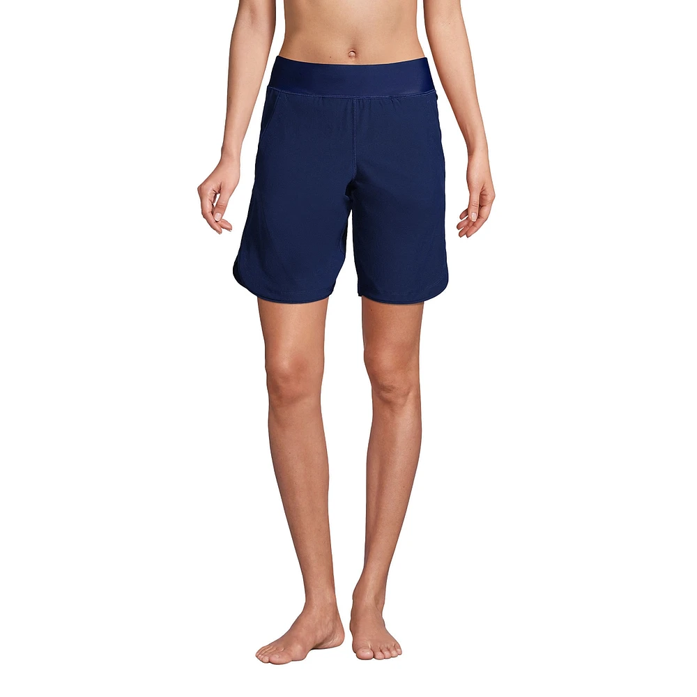 Lands' End Women's Long 9" Board Shorts with Panty