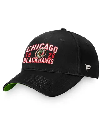 Men's Fanatics Black Chicago Blackhawks True Classic Retro Adjustable Hat