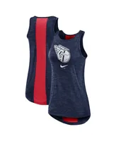 Women's Nike Navy Cleveland Guardians Right Mix High Neck Tank Top