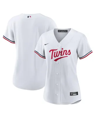 Women's Nike White Minnesota Twins Home Replica Team Logo Jersey