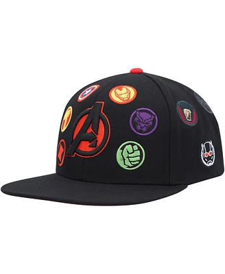 Men's Marvel Black The Avengers Snapback Hat