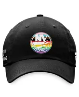 Men's Fanatics Black New York Islanders Team Logo Pride Adjustable Hat