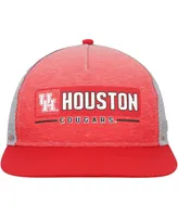 Men's Colosseum Red, Gray Houston Cougars Snapback Hat