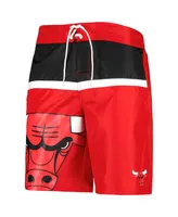 Men's G-iii Sports by Carl Banks Red Chicago Bulls Sea Wind Swim Trunks