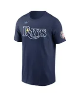 Men's Nike Fred McGriff Navy Tampa Bay Rays Name and Number Hall of Fame T-shirt