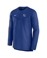 Men's Nike Royal Kansas City Royals Authentic Collection Game Time Performance Half-Zip Top