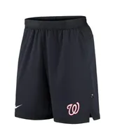 Men's Nike Navy Washington Nationals Authentic Collection Flex Vent Performance Shorts