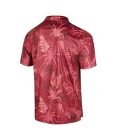 Men's Colosseum Crimson Alabama Tide Big and Tall Palms Polo Shirt