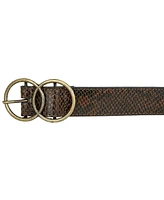 Lucky Brand Double Ring Genuine Leather Belt