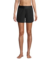 Lands' End Women's Curvy Fit 5" Quick Dry Board Shorts Swim with Panty