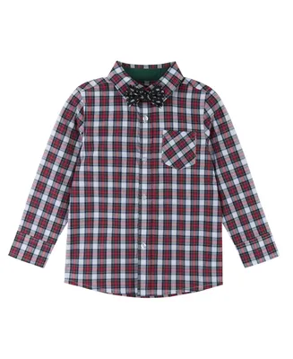 Toddler/Child Boys Holiday Button Shirt and Bowtie