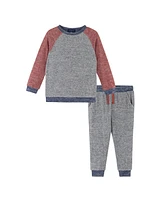 Andy & Evan Toddler Boys Toddler/Child Grey Hacci Sweat Set