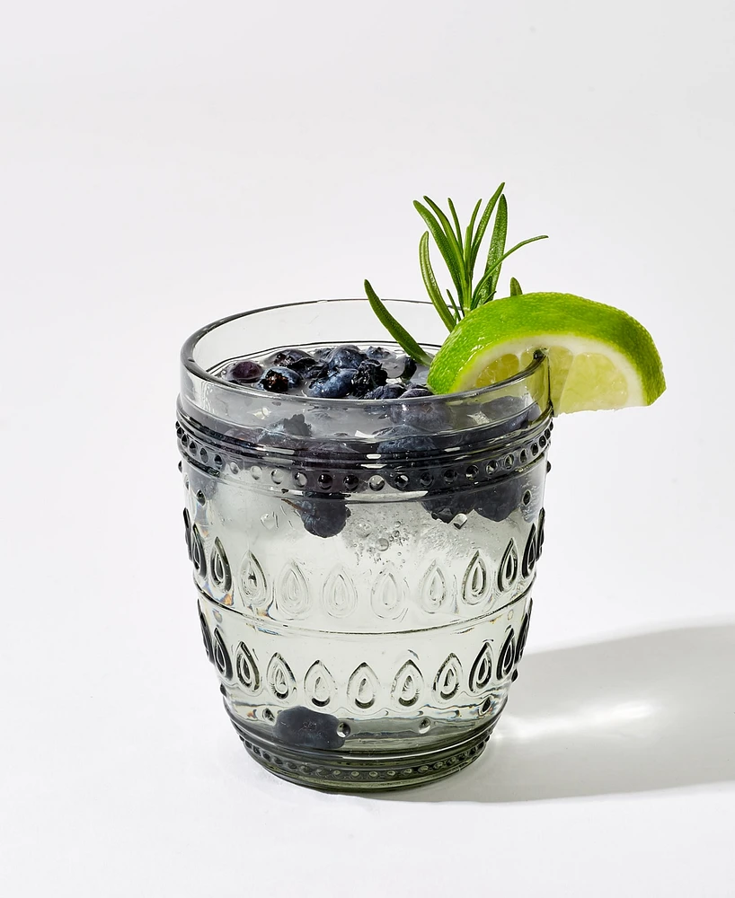 Euro Ceramica Fez Double Old Fashion Glasses, Set of 4