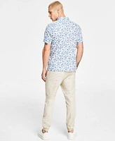 Sun Stone Mens Julius Regular Fit Floral Print Button Down Shirt Charles Slim Fit Textured Joggers Created For Macys