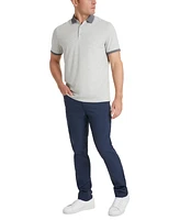 Kenneth Cole Men's Solid Button Placket Polo Shirt