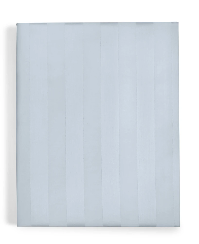 Charter Club 1.5" Stripe 550 Thread Count 100% Cotton 18" Fitted Sheet, California King, Exclusively at Macy's