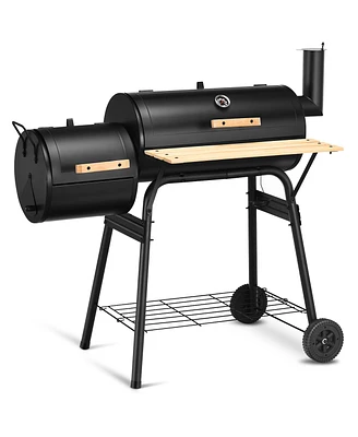 Outdoor Bbq Grill Charcoal Barbecue Pit Patio Backyard Meat Cooker Smoker