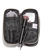 Ms. Jetsetter Travel Makeup Case (1 Piece) with Travel-Sized Brushes (4 Pieces) | Accessories