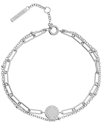 Olivia Burton Silver-Tone Stacking Bracelet - Silver