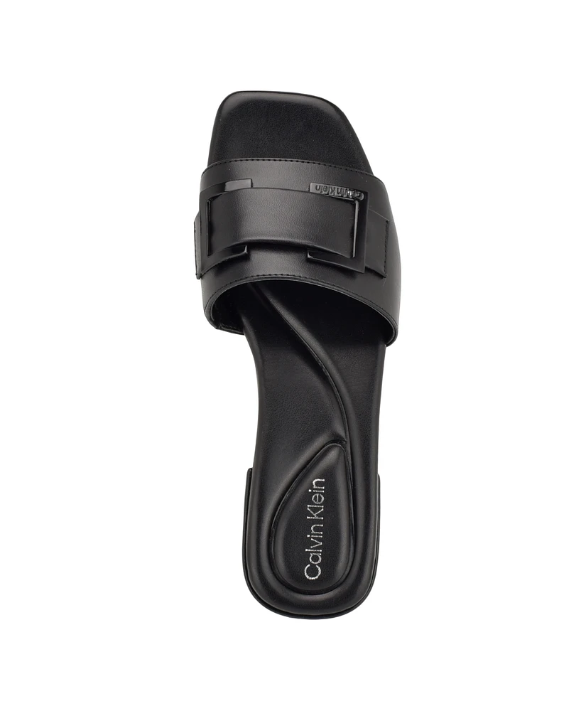 Calvin Klein Women's Tangelo Slip-On Dress Flat Sandals