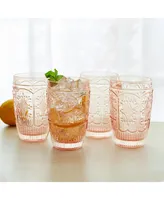 Fitz and Floyd Trestle 12-oz Glasses 4-Piece Set