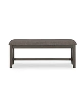 Allston Park Gray Farmhouse Bench