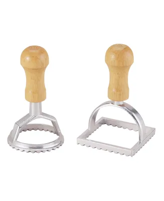 Fante's 1 Each Fluted Round and Square Stamp Ravioli Maker Stamps, 2", The Italian Market Original since 1906