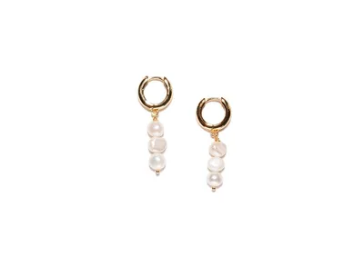 Joey Baby 18K Gold Plated Freshwater Pearls - Jackie Earrings for Women