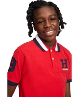 Tommy Hilfiger Toddler and Little Boys Striped Collar Embroidered Matt Polo