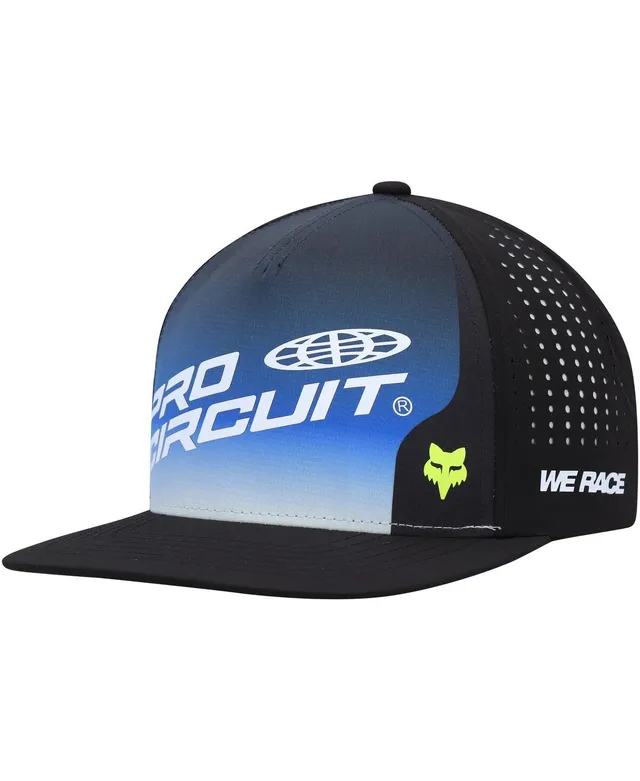Fox Men's Fox Blue, Black Foyl Pro Circuit Adjustable Snapback Hat
