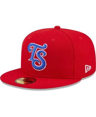 Men's New Era Red Tennessee Smokies Authentic Collection 59FIFTY Fitted Hat