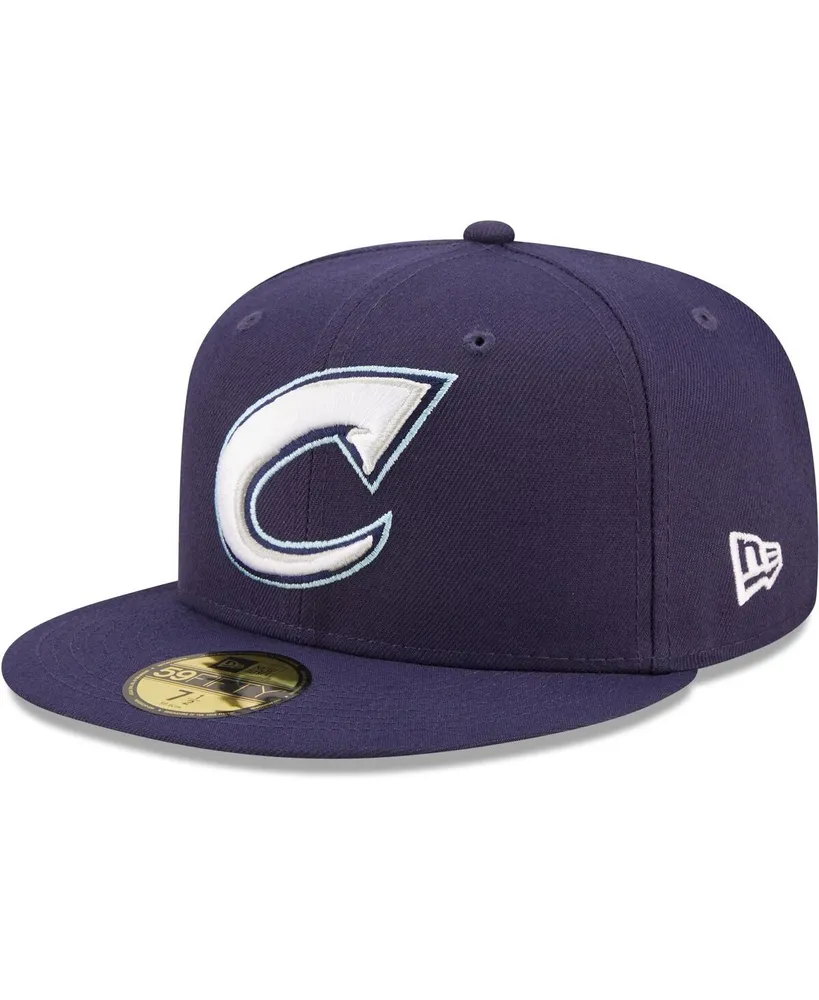 Men's New Era Navy Columbus Clippers Authentic Collection 59FIFTY Fitted Hat