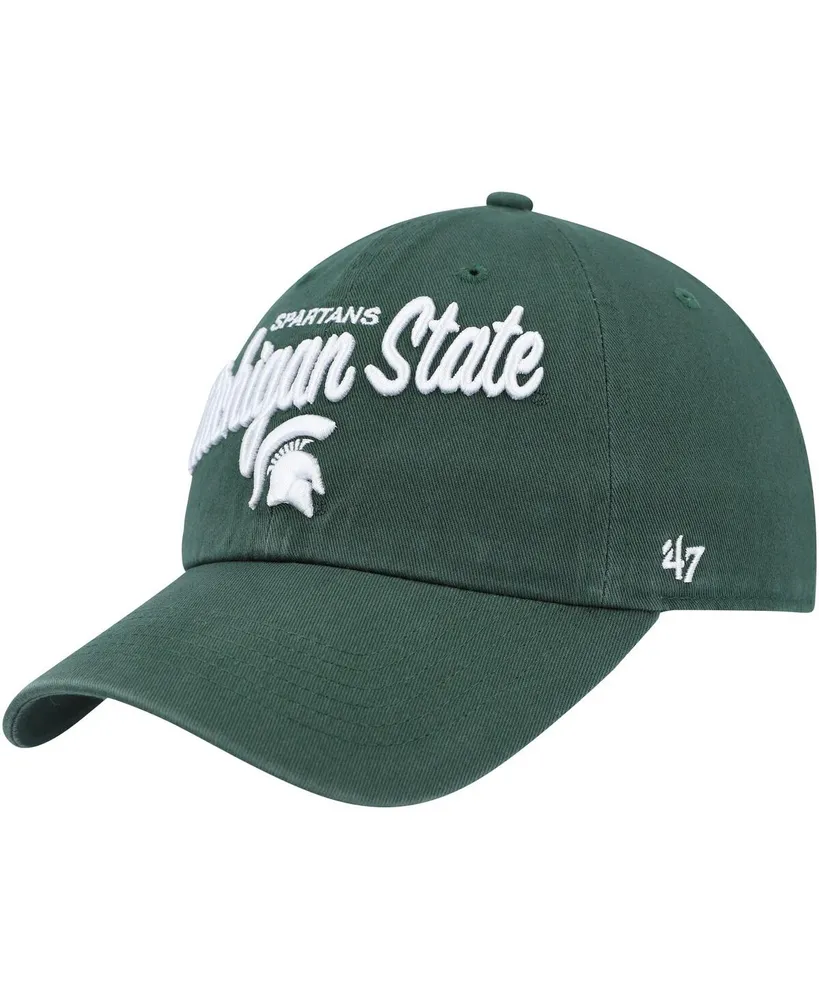 Women's '47 Brand Green Michigan State Spartans Phoebe Clean Up Adjustable Hat