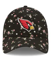 Women's New Era Black Arizona Cardinals Floral 9TWENTY Adjustable Hat