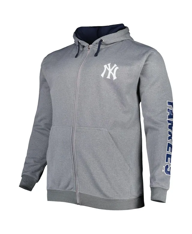 Profile Men's Derek Jeter Navy New York Yankees Big And Tall Fleece Short  Sleeve Hoodie