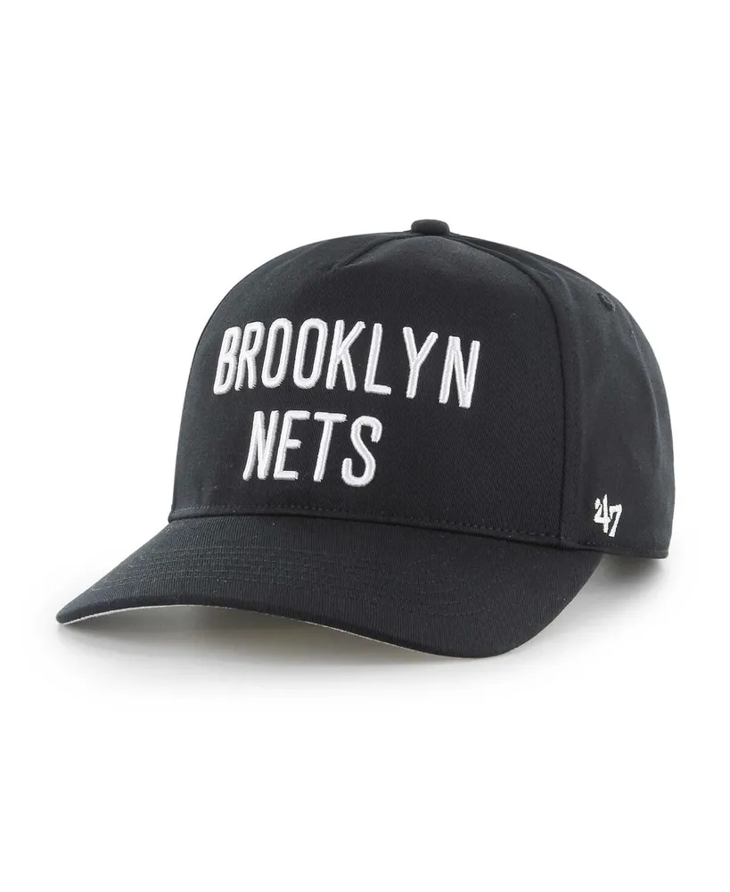 Men's '47 Brand Black Brooklyn Nets Contra Hitch Snapback Hat