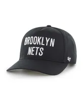 Men's '47 Brand Black Brooklyn Nets Contra Hitch Snapback Hat
