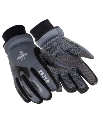 RefrigiWear Men's Insulated Lined Softshell Gloves with Silicone Grip