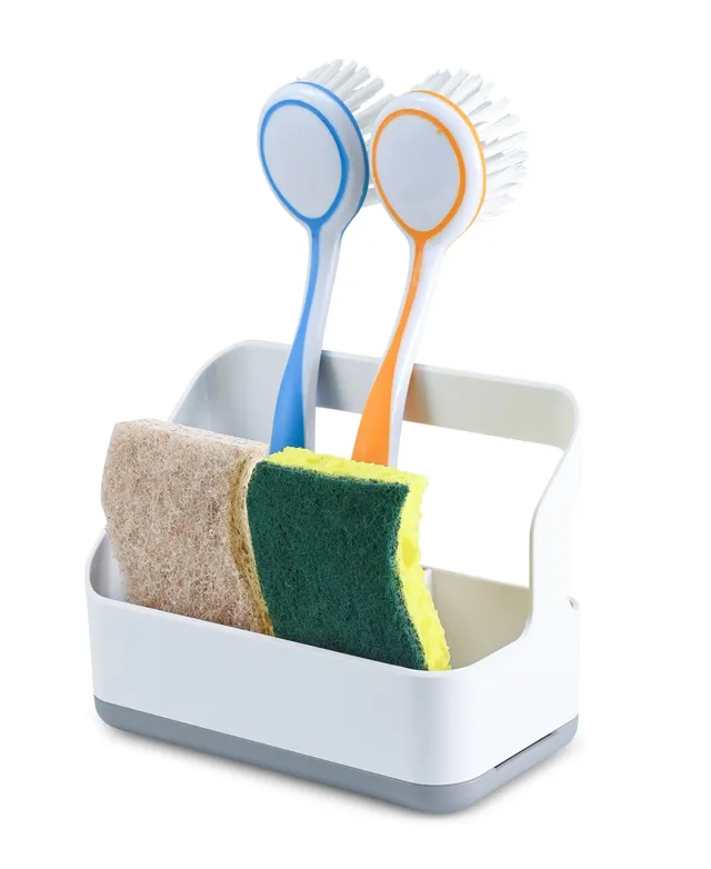 Cheer Collection Kitchen Sink Sponge Organizer with Drip Tray - Cheer  Collection