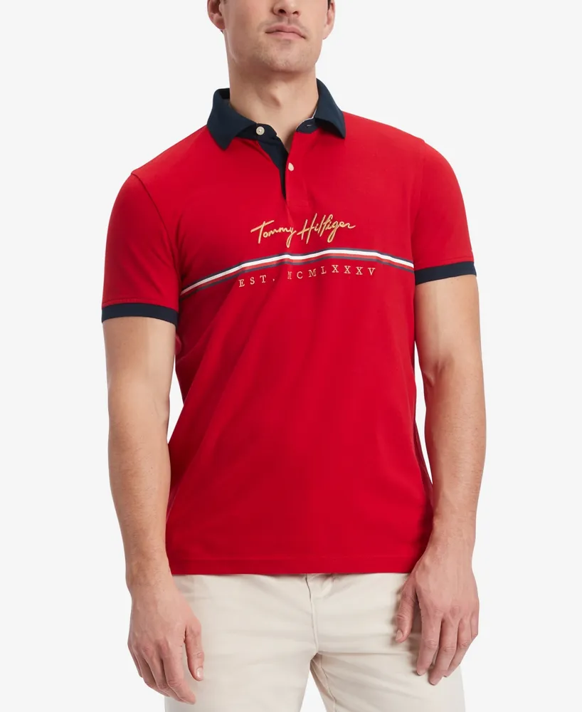 tommy hilfiger custom fit polo shirt