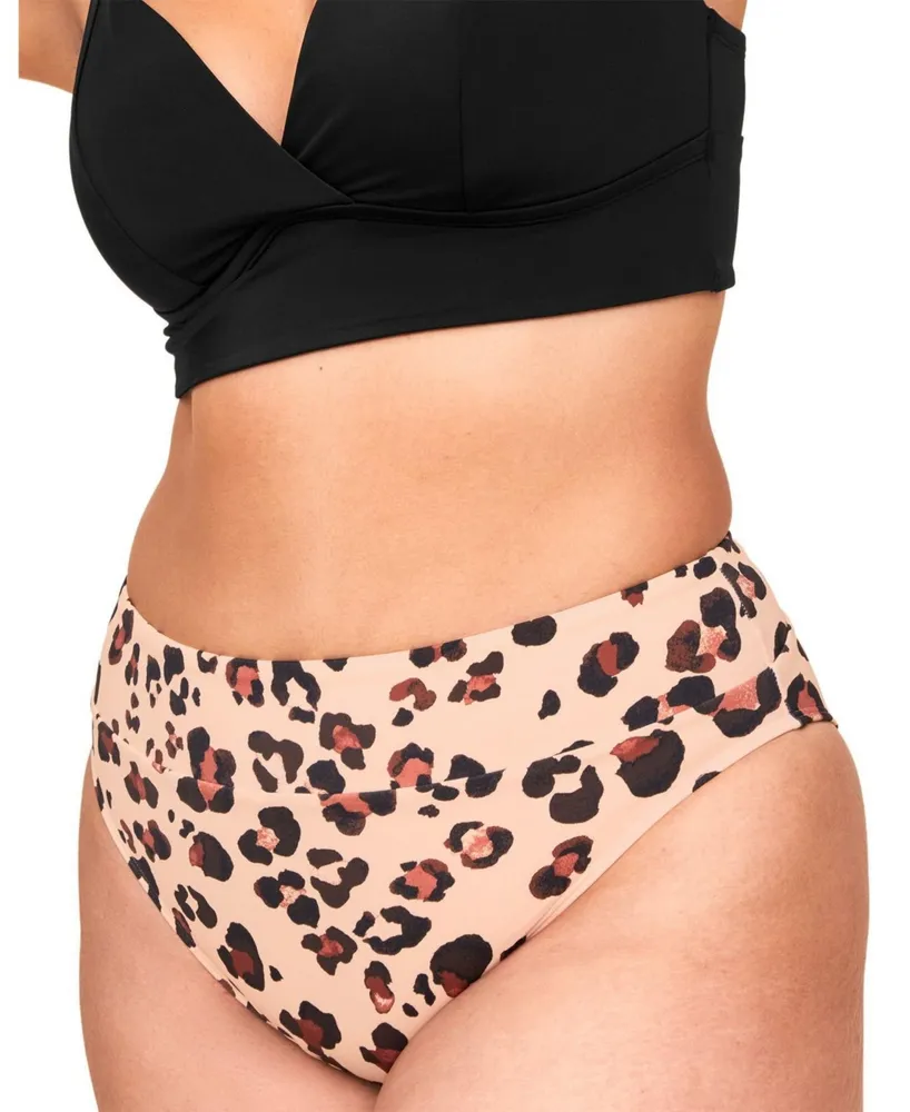 Adore Me Plus Nina Swimwear High-Waist Bikini Bottom