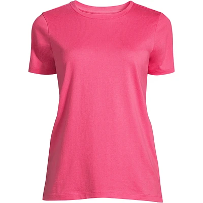 Lands' End Women's Relaxed Supima Cotton Short Sleeve Crewneck T-Shirt